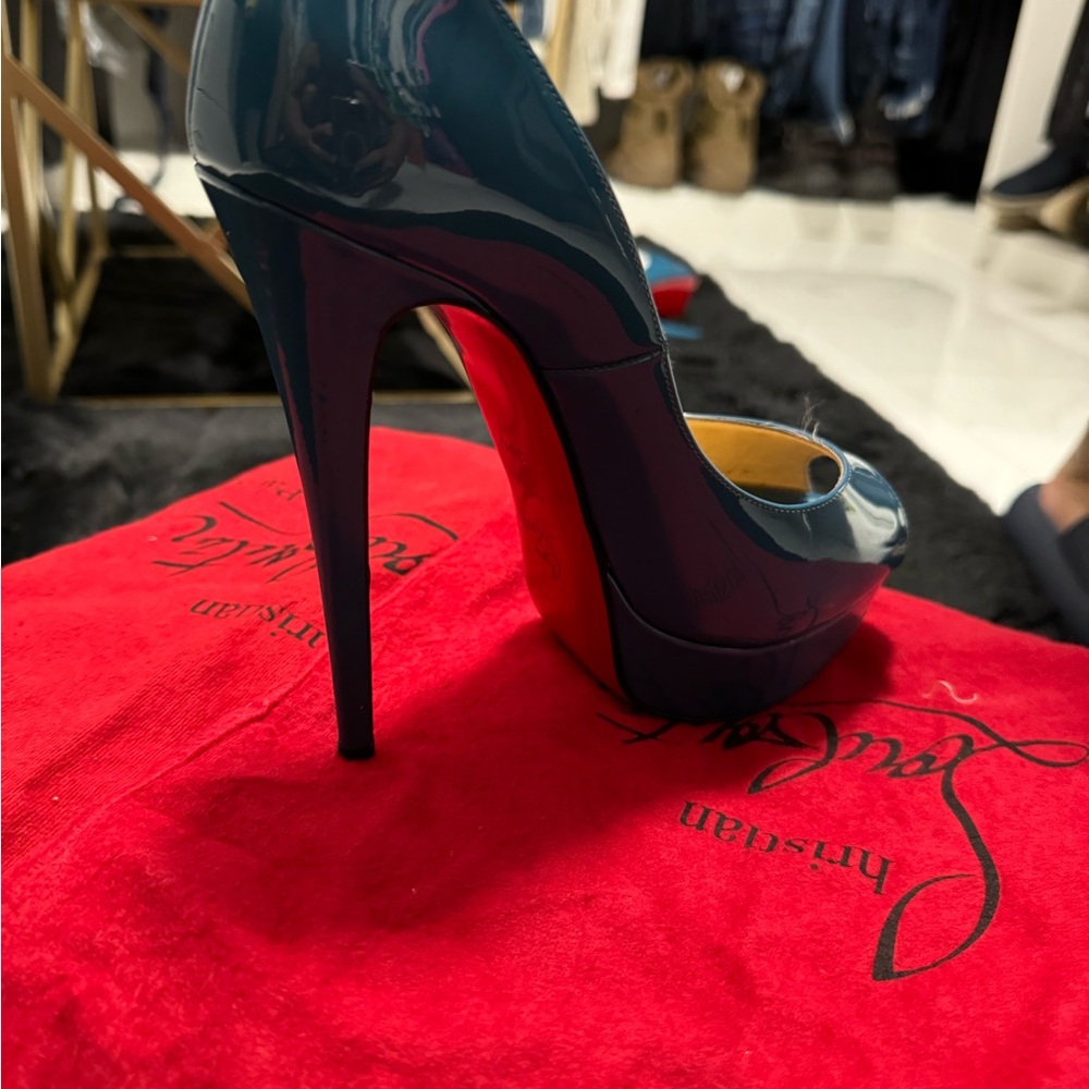Christian Louboutin, blue color 9.5